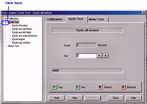 Autosampler Cycle Test - Instrument Control